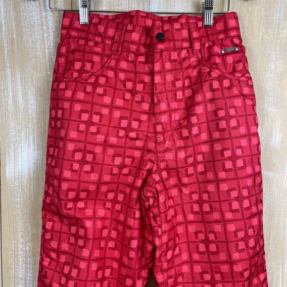 Spyder Snowboard Ski Snow Pants Girls Pink Print Size 18 - Picture 2 of 15